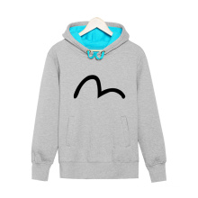 Simple Graphic Pullover Loose Style Warm Men Hoodie Sweat Shirt